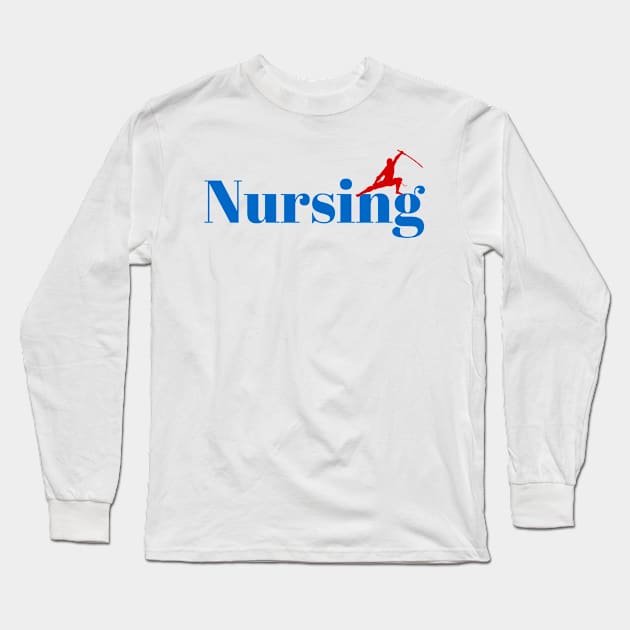 Master Nursing Ninja Long Sleeve T-Shirt by ArtDesignDE